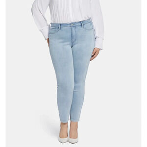 NYDJ Ami Skinny LIFT X Tuck Medium Wash Skinny Jeans Size Women's 14